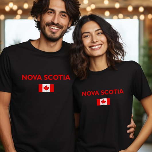 T-shirt Nouvelle-Écosse Canada Drapeau canadien Couleur fo