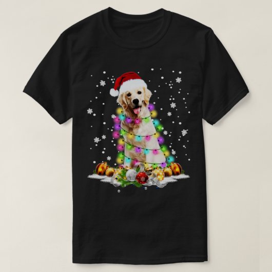 T-shirt Nouvelle-Écosse Chariot de Noël de chien L (Design devant)