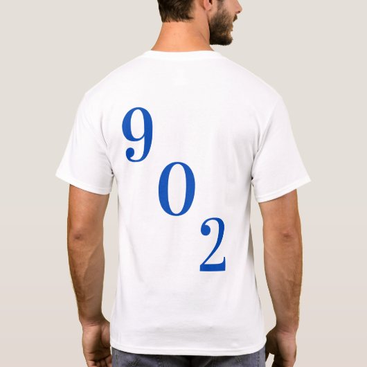 T-shirt Nouvelle-Écosse Nouvelle-Écosse 902 halifa (Dos)
