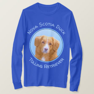 T-shirt Nouvelle-Écosse Peinture de chien pour ramper le
