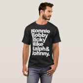 T-shirt Nouvelle édition Ronnie, Bobby, Ricky, Mike, Ralph (Devant entier)