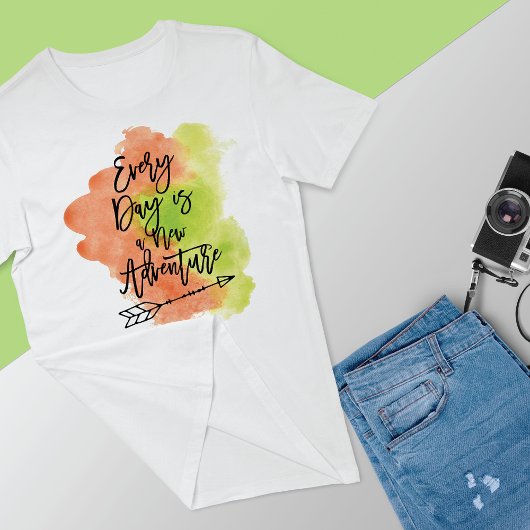 T-shirt Nouvelle flèche d'encre pour devis d'aventure