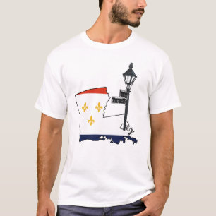 T-shirt Nouvelle-Orléans Cool Map USA Mardi Gras