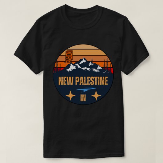 T-shirt Nouvelle Palestine, Indiana (Design devant)