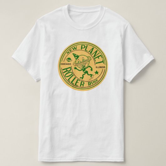 T-shirt Nouvelle patinoire à rouleaux, Chicago, IL (Design devant)