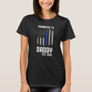 T-shirt Nouvelle première fois papa police police applicat