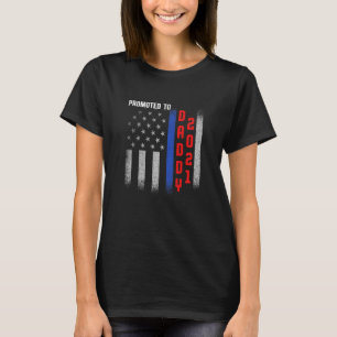 T-shirt Nouvelle première fois papa police police applicat