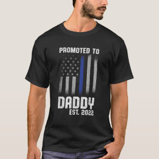 T-shirt Nouvelle première fois papa police police applicat