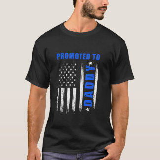 T-shirt Nouvelle première fois papa police police applicat