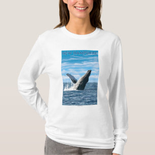 T-shirt Nouvelle scène de baleine de HampshireHumpback