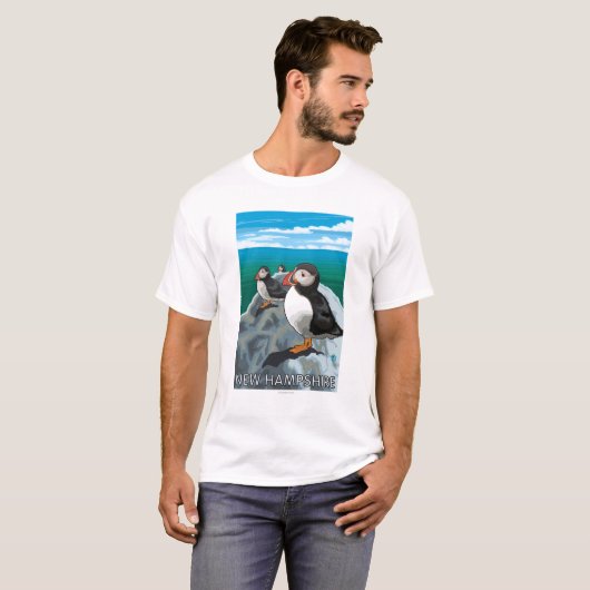 T-shirt Nouvelle scène de HampshirePuffins (Devant entier)