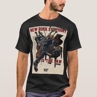 T-shirt Nouvelle Symphonie Rock Guitare Rock Vintage - NRS