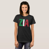 T-shirt Nouvelle Tante Italienne Zia Fière Italienne Améri (Devant entier)