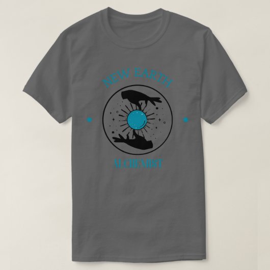 T-shirt Nouvelle Terre Alchimiste 3 bleu (Design devant)