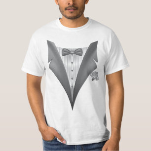 T-shirt Nouvelle Tuxedo Tux Impression