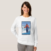 T-shirt Nouvelle vue admirative de HampshireSkier (Devant entier)