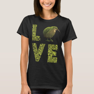 T-shirt Nouvelle-Zélande Kiwi Bird Love Flighless Bird Nat