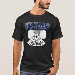 T-shirt Nouvelle-Zélande Ping Pong Kiwi Table Tennis Suppo