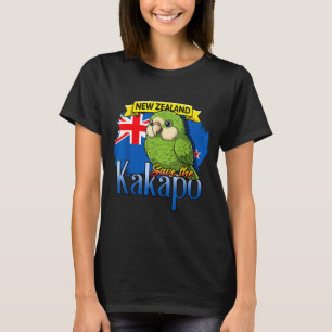T-shirt Nouvelle-Zélande sauve le kakapo adorable oiseau m