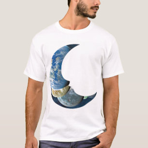 T-shirt Nouvelles Étranges Mondes Montage de Planète Extra