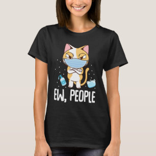 T-shirt Nouvelles Personnes Chat Portant Un Masque Visage 