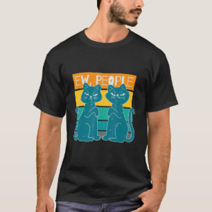 T-shirt Nouvelles personnes Retro Cute Chats Design