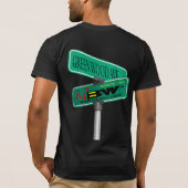 T-shirt Nouvelles rues à mur noir (Dos)