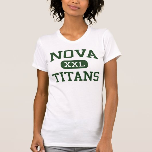 T-shirt Nova - titans - lycée de nova - Davie la Floride (Devant)
