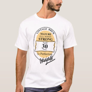 T-shirt Novelty 30th Milestone Anniversaire Funny BeerLabe