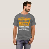 T-shirt Novelty Caution 50 Years Old Celebrating Fifty boy (Devant entier)