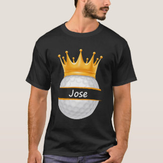 T-shirt Novelty Golf Nom personnalisé Jose Sports Papa