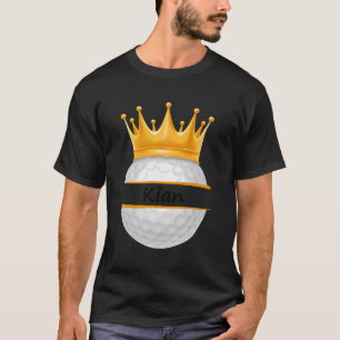 T-shirt Novelty Golf Nom personnalisé Kian Sports Papa