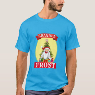 T-shirt Novelty Novelty Noël GRANDPA FROST