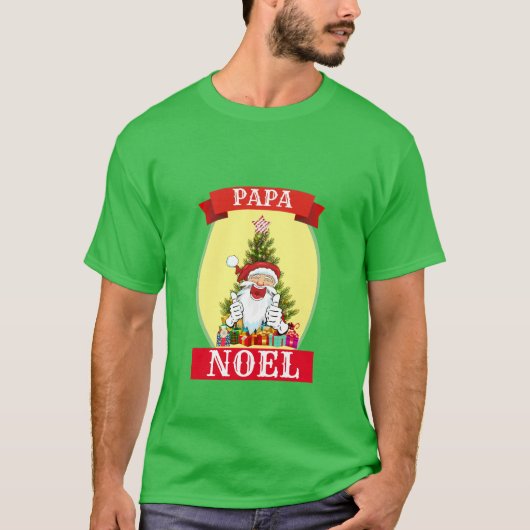 T-shirt Novelty Novelty Noël PAPA NOEL (Devant)