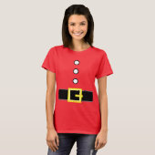 T-shirt Novelty pour femmes Noël PÈRE NOËL ELF SUIT COSTUM (Devant entier)