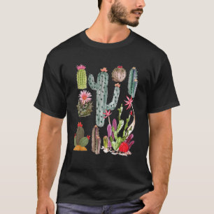 T-shirt Novelty Retro Cactoid Opuntias Horticulture Herbal