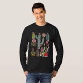 T-shirt Novelty Retro Cactoid Opuntias Horticulture Herbal (Devant entier)