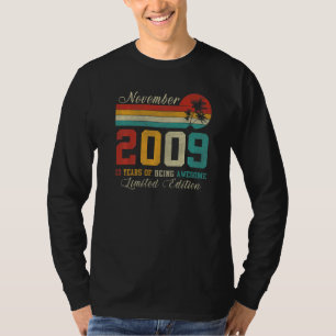 T-shirt Novembre 13 Année Vieux Vintage 2009 13e anniversa