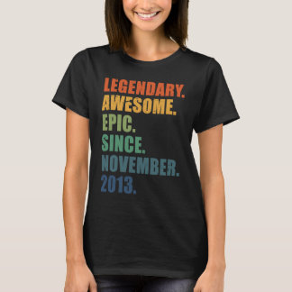 T-shirt Novembre 2013 10e anniversaire garçons filles 10 a