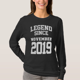 T-shirt Novembre 2019 3ème anniversaire Légende 3 ans