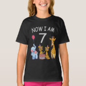 T-shirt Now I, 7 ans d'or 7th Birthday (Devant)