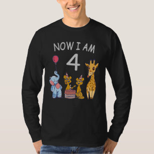 T-shirt Now I le 4 e jour du 4e jour du Birthday