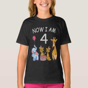 T-shirt Now I le 4 e jour du 4e jour du Birthday