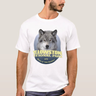 T-shirt NP de Yellowstone (Loup gris)2 TNO