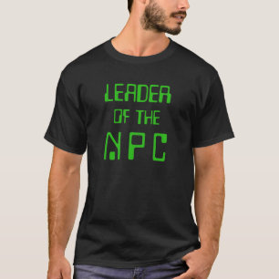 T-shirt NPC Leader Jeu en ligne non joueur Caractère comme
