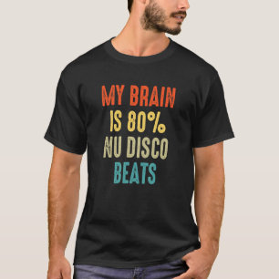 T-shirt Nu disco bat My Brain is 80