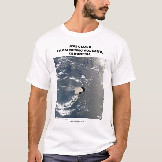 T-shirt Nuage de cendre de volcan de Ruang, Indonésie (Devant)