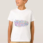 T-shirt Nuage de mot d'Emma (Devant)