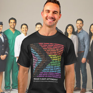 T-shirt Nuage de mots arc-en-ciel de diversité LGBT Fierté
