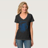 T-shirt Nuage de mots de la bière de papa (Devant entier)
